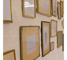 Textbilder - Ausstellungsansicht 'Gezeichnene Texte' 2010